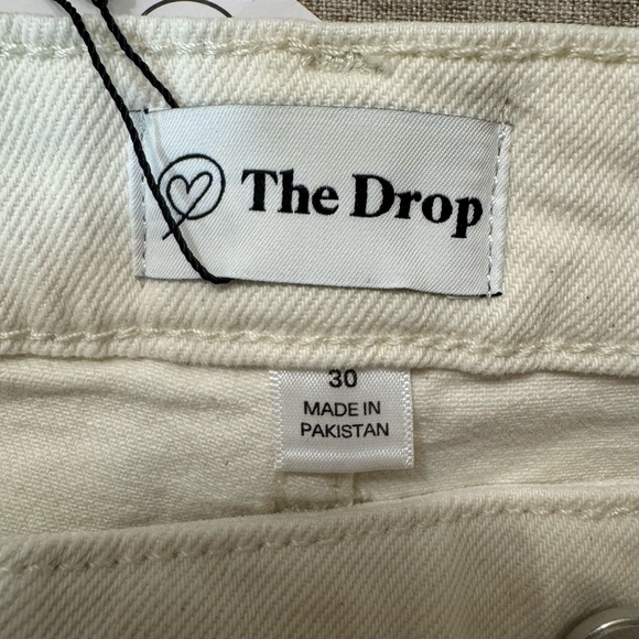 Women's Cream Jean Shorts - Picture 2 of 5